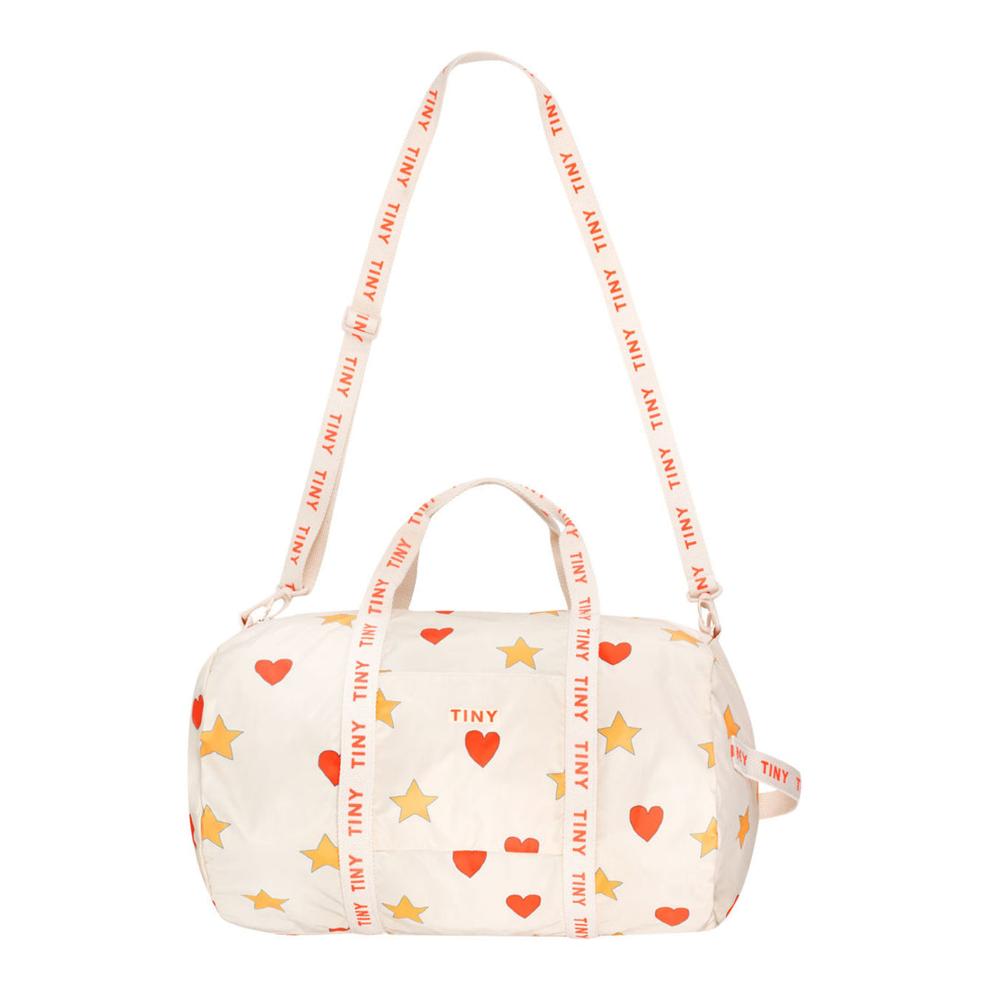 Tiny Cottons Light Cream Hearts Stars Duffel