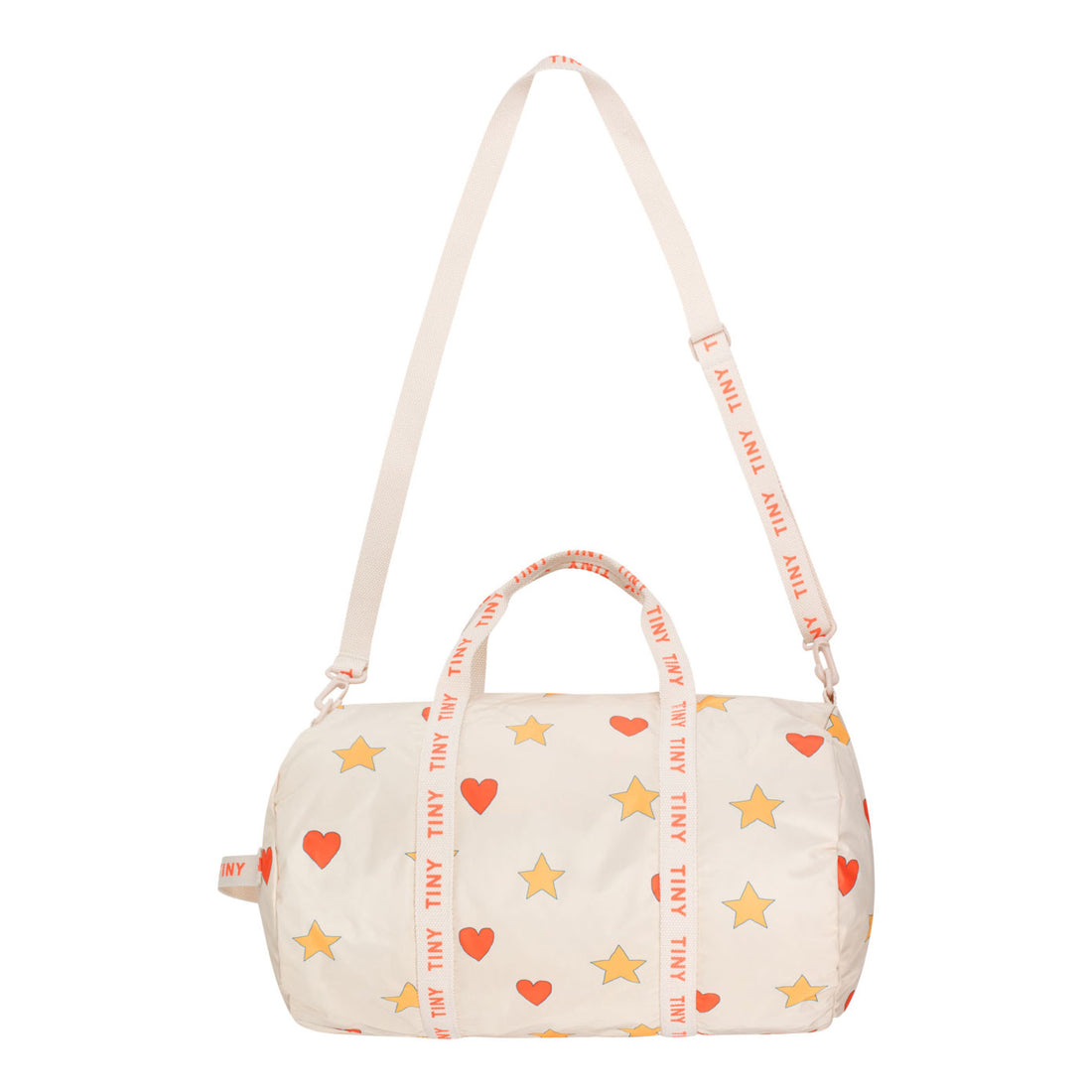 Tiny Cottons Light Cream Hearts Stars Duffel