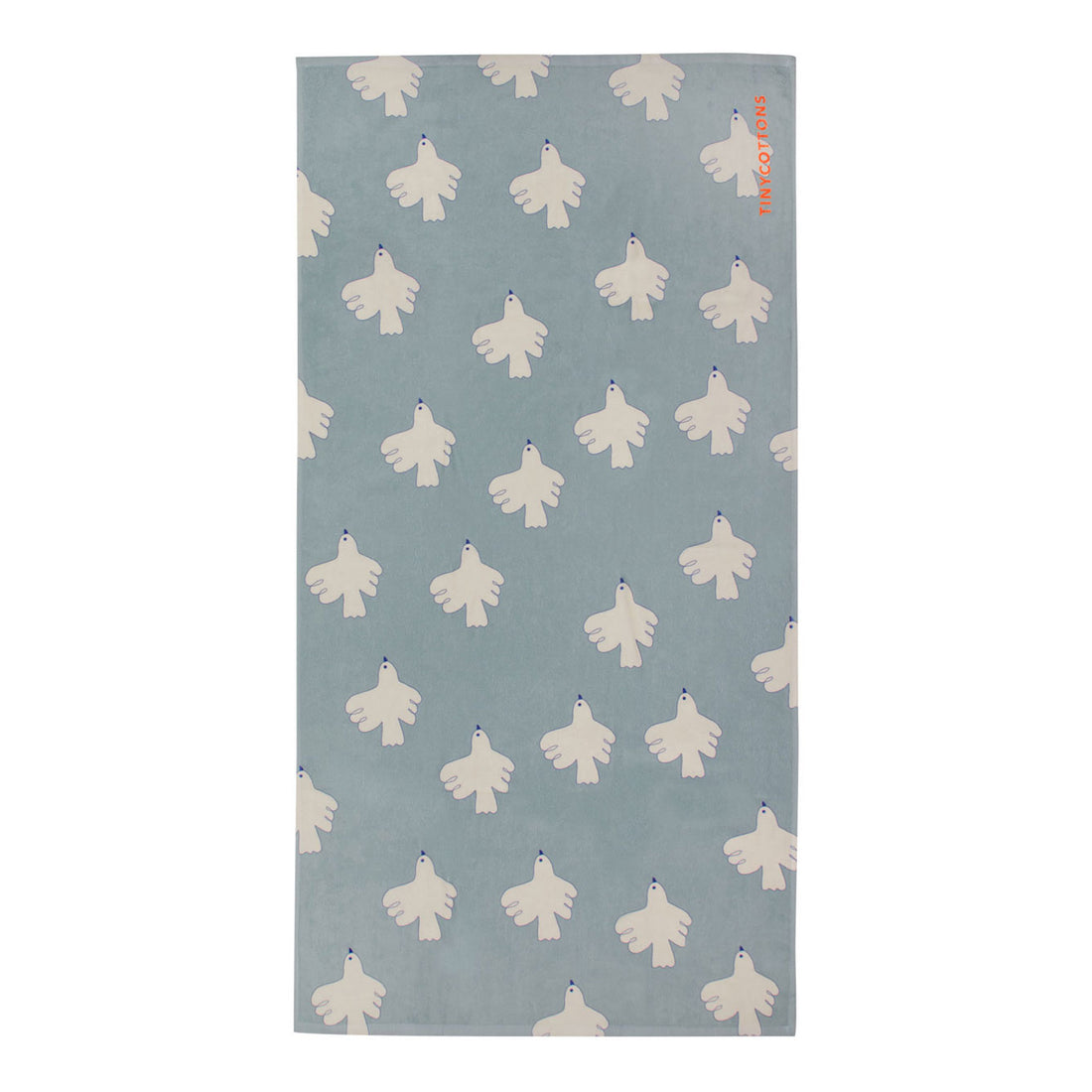 Tiny Cottons Warm Grey Doves Towel