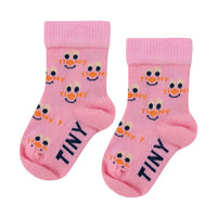 Tiny Cottons Pink Clowns Medium Baby Socks