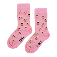 Tiny Cottons Pink Clowns Medium Socks