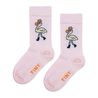 Tiny Cottons Light Pink Flamingo Medium Socks