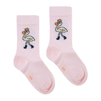 Tiny Cottons Light Pink Flamingo Medium Socks