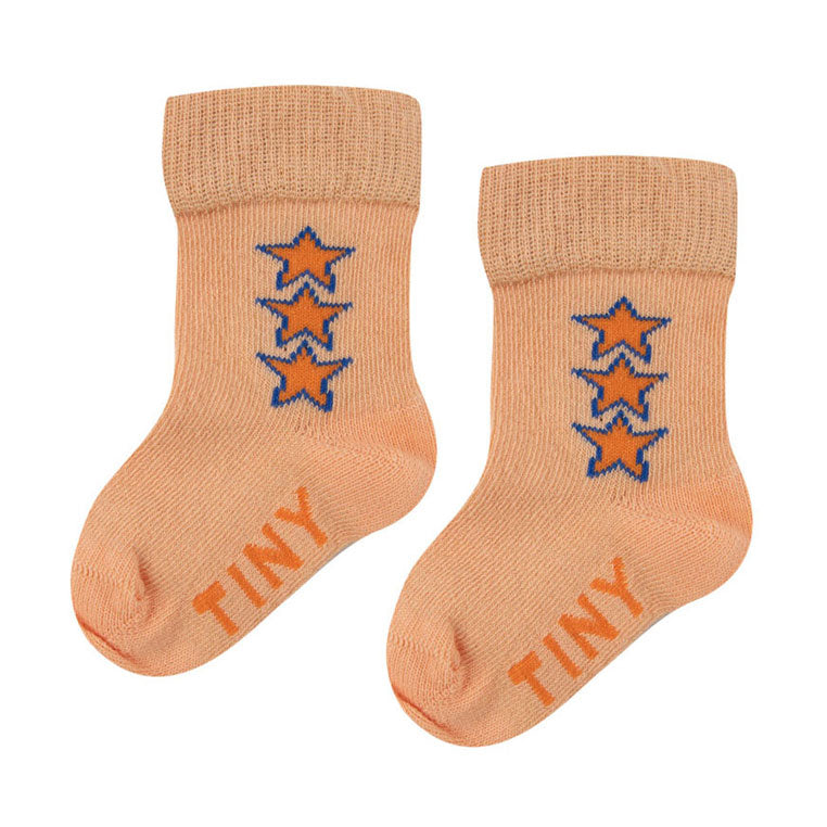 Tiny Cottons Papaya Stars Medium Baby Socks