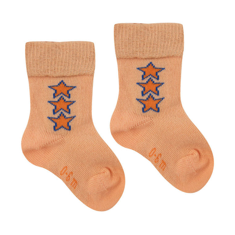 Tiny Cottons Papaya Stars Medium Baby Socks