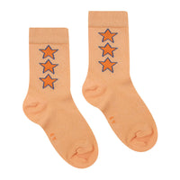 Tiny Cottons Papaya Stars Medium Socks