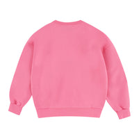 Tiny Cottons Dark Pink Womens The Shiny Big Sister Sweatshirt