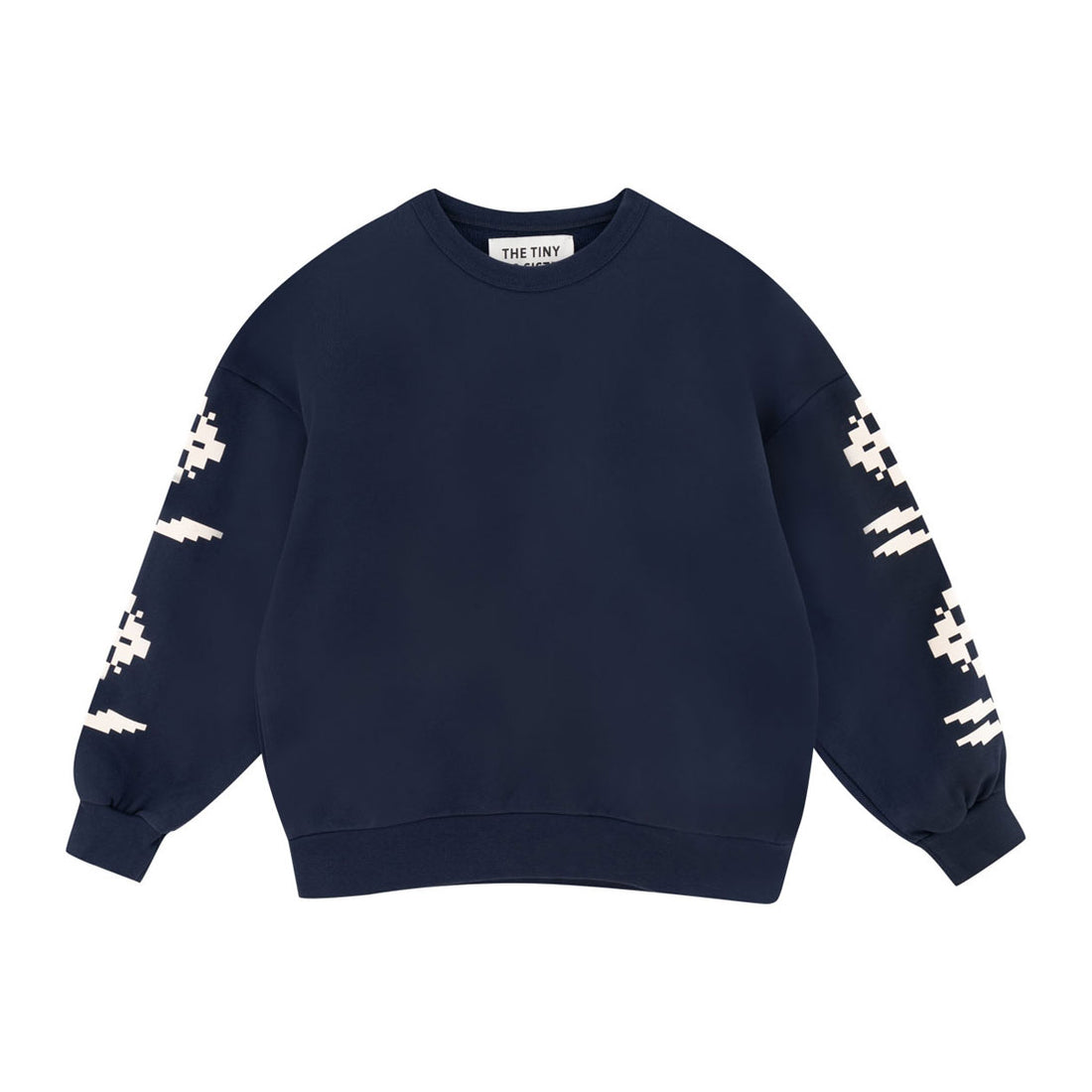 Tiny Cottons Navy Womens Geometric Flowers Sweatshirt