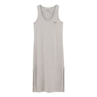 Tiny Cottons Medium Grey Heather Womens Melange Tank Midi Dress