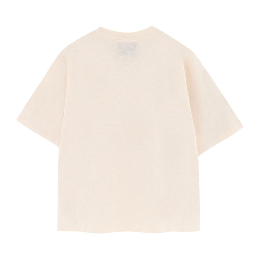 Tiny Cottons Light Cream Womens Basic Relaxed Tee