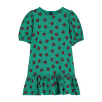 Bonmot Greenlake Flowers Balloon Sleeves  Dress