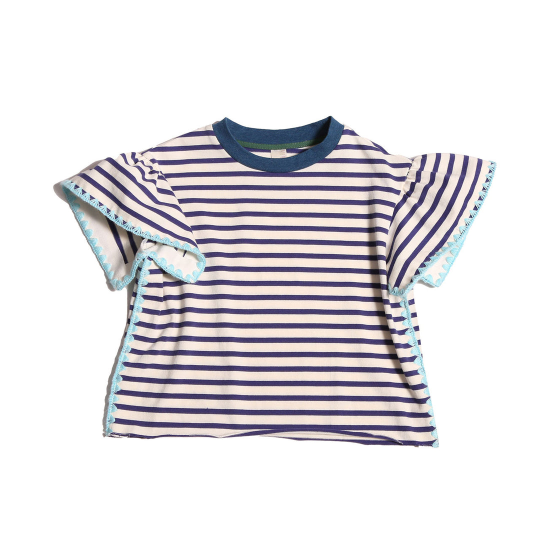 Tia Cibani Cove Crochet Flounce Tee