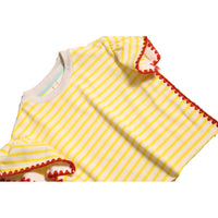 Tia Cibani Submarine Crochet Flounce Tee
