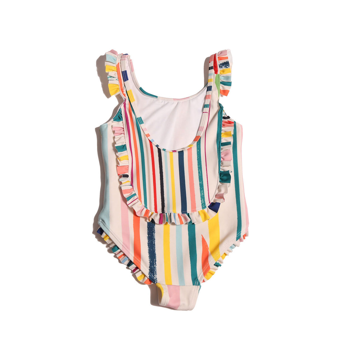 Tia Cibani Rainbow Ruffle Marina Diving Suit