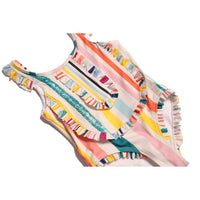 Tia Cibani Rainbow Ruffle Marina Diving Suit