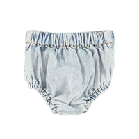 Piupiuchick Washed Blue Denim Baby Shorties