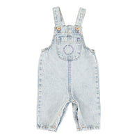 Piupiuchick Washed Blue Denim Baby Dungarees