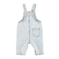 Piupiuchick Washed Blue Denim Baby Dungarees