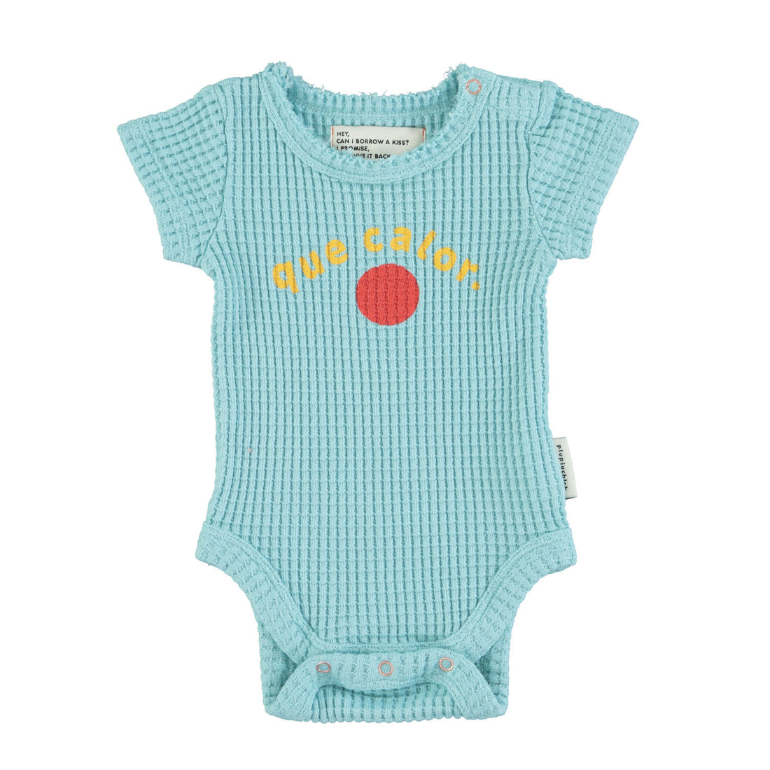 Piupiuchick Light Blue Que Calor Print Bodysuit