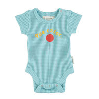 Piupiuchick Light Blue Que Calor Print Bodysuit