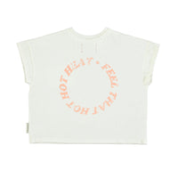 Piupiuchick Ecru Heart Print Tee