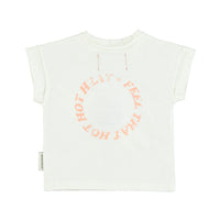 Piupiuchick Ecru Heart Print Tee