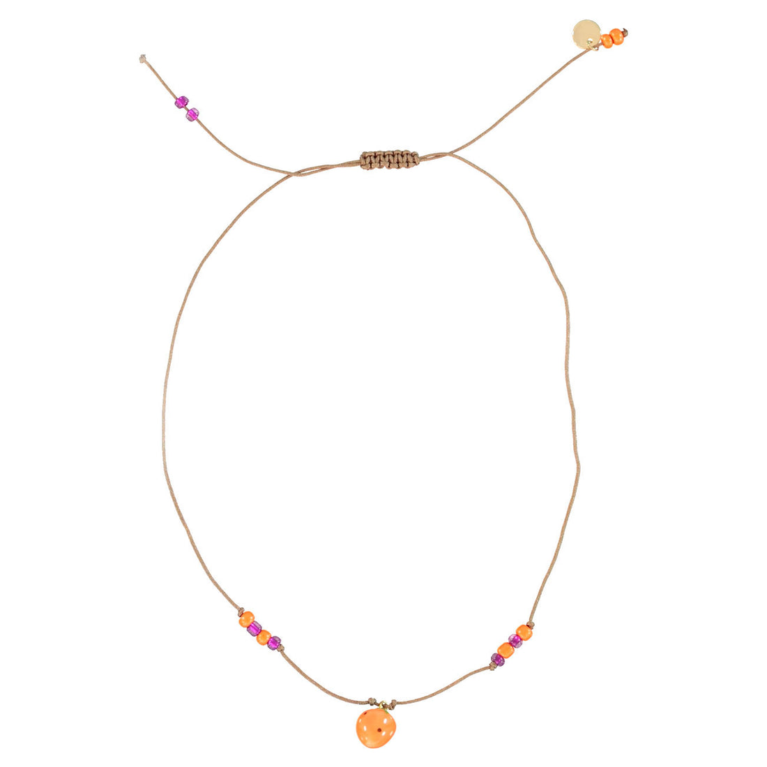 Piupiuchick Orange/ Violet 2 Pack Necklaces