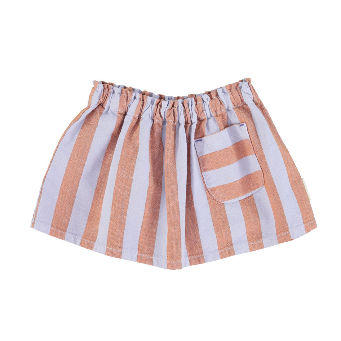 Piupiuchick Orange/ Purple Stripes Short Skirt