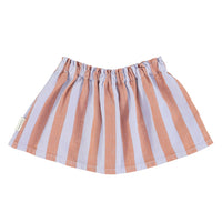 Piupiuchick Orange/ Purple Stripes Short Skirt