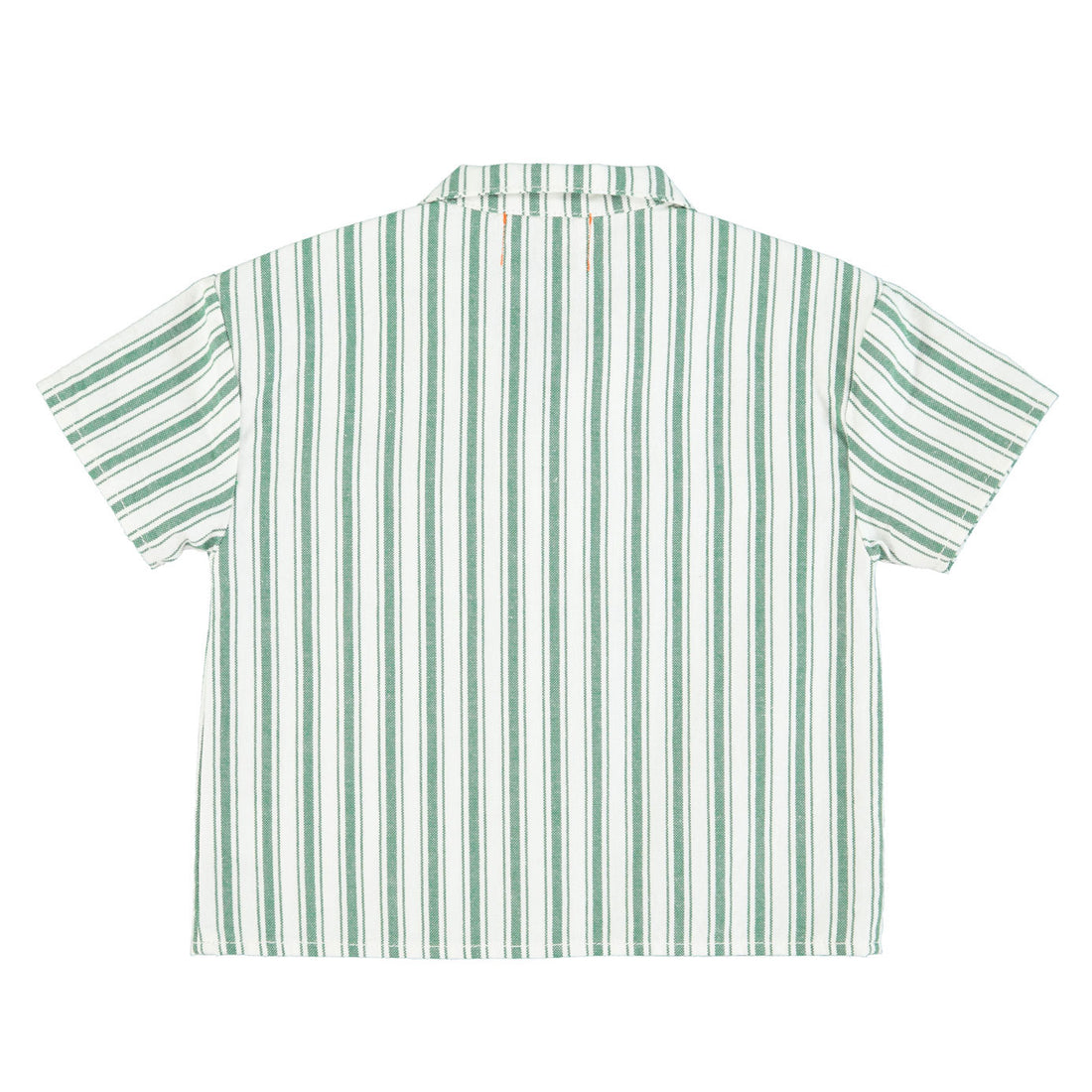 Piupiuchick White/ Green Stripes Hawaiian Shirt