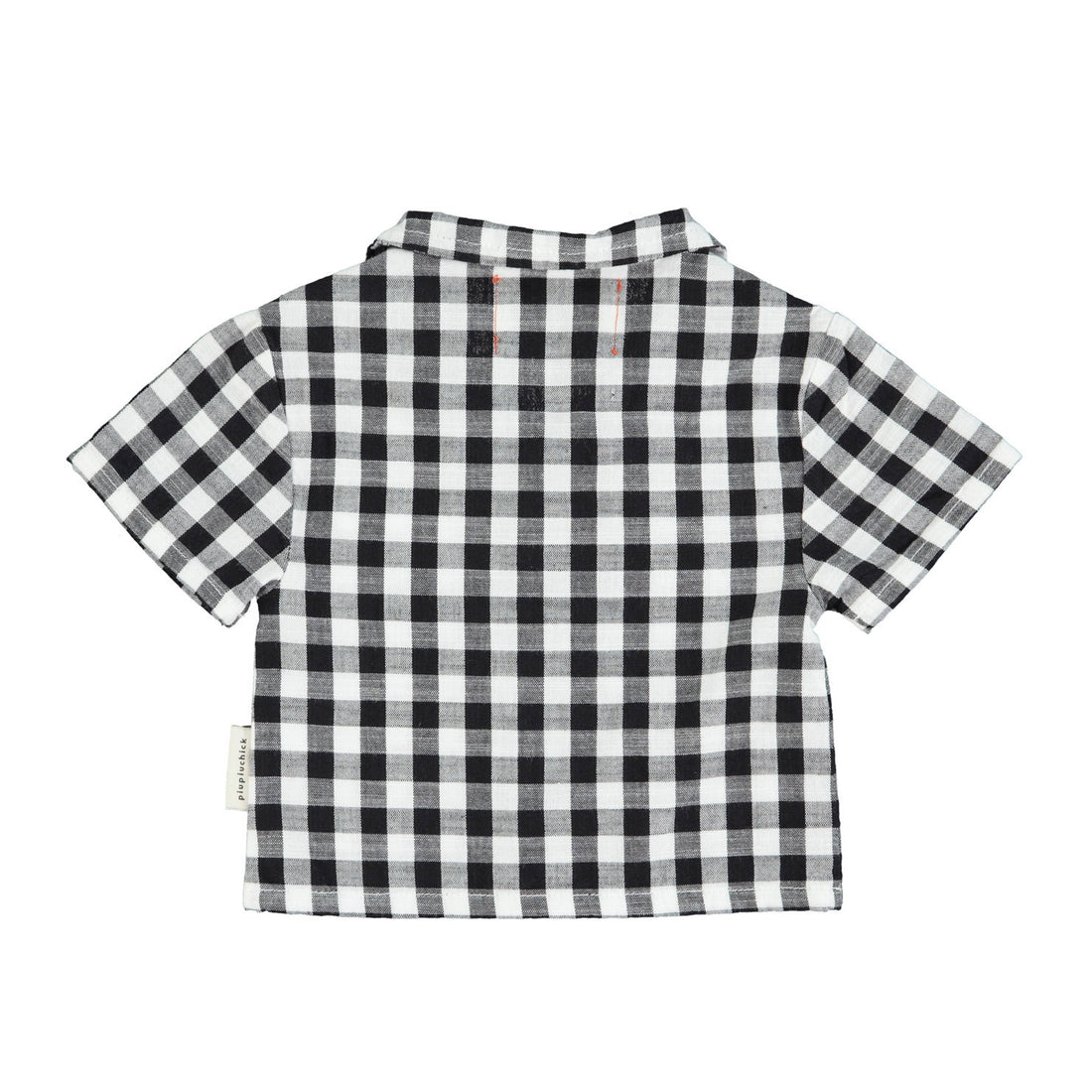 Piupiuchick Black/ White Checkered Hawaiian Shirt