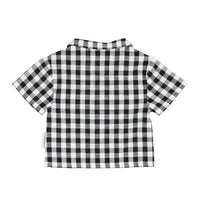 Piupiuchick Black/ White Checkered Hawaiian Shirt