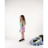 Wolf and Rita  Vichy Lilac Suspender Celina Skirt