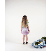 Wolf and Rita  Vichy Lilac Suspender Celina Skirt