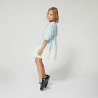 Kenzo Pale Blue Bi Color Dress