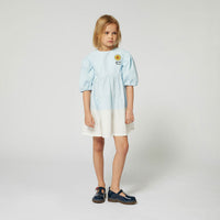 Kenzo Pale Blue Bi Color Dress