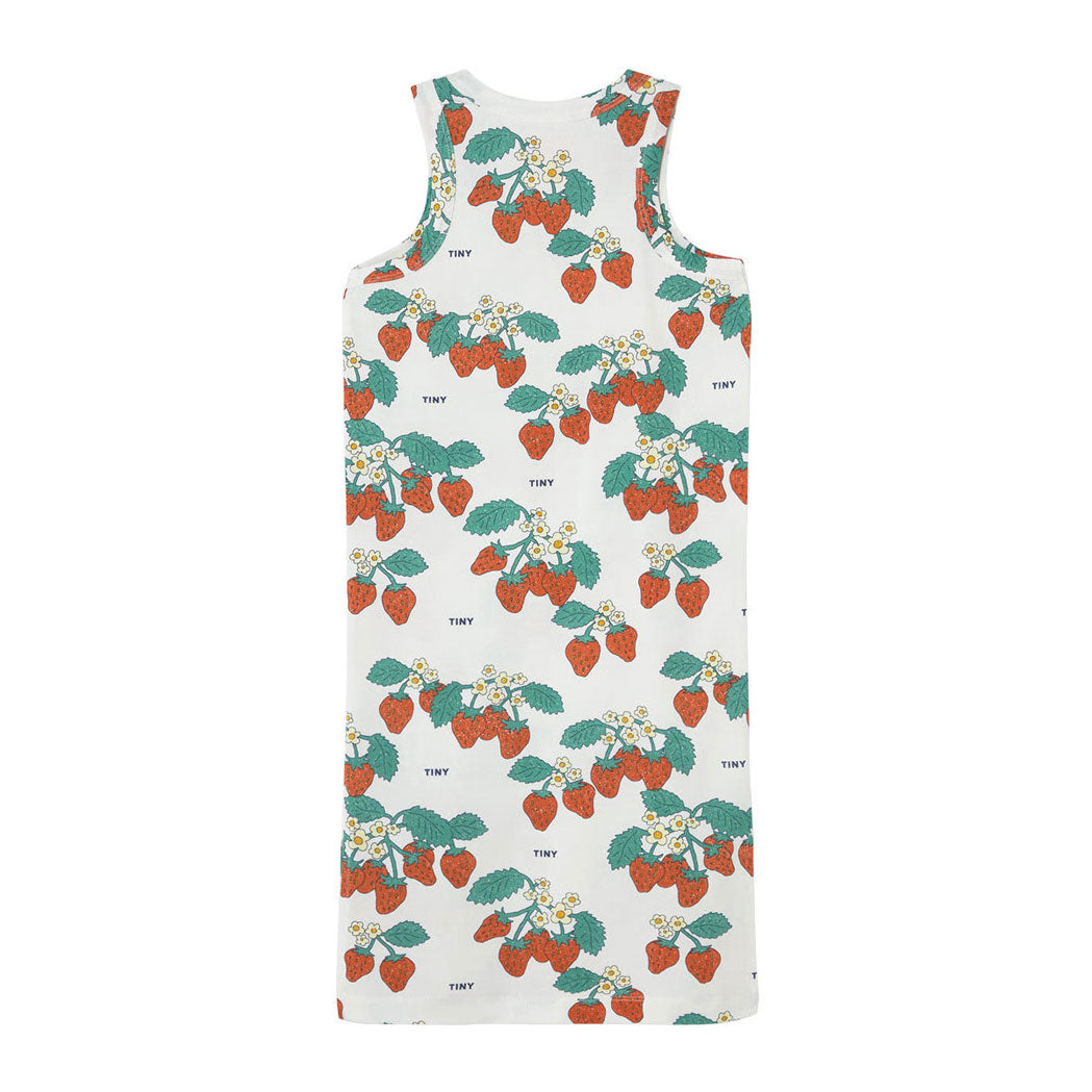 Tiny Cottons Off White Strawberries Dress