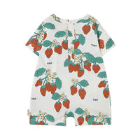 Tiny Cottons Off White Strawberries One-Piece