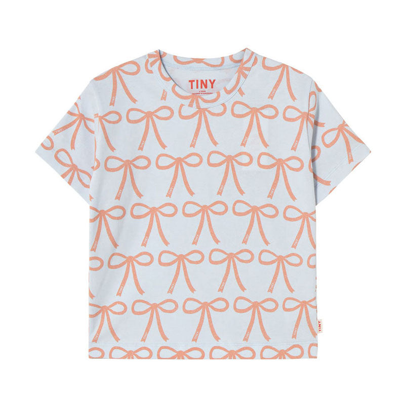 Tiny Cottons Pastel Blue Bows Tee