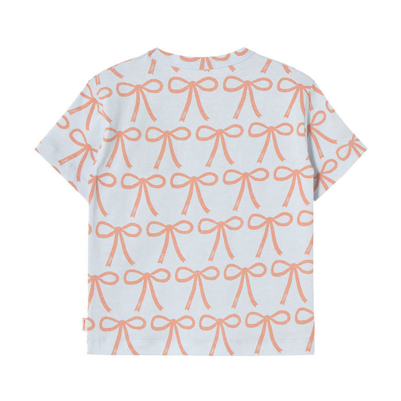 Tiny Cottons Pastel Blue Bows Tee