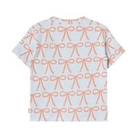 Tiny Cottons Pastel Blue Bows Tee