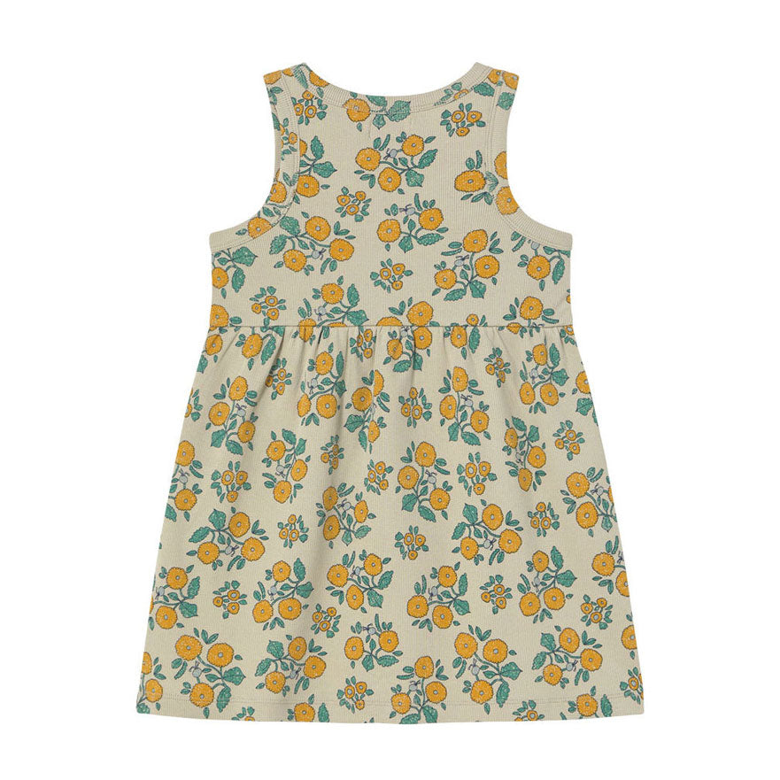 Tiny Cottons Vanilla Flower Ribbed Dress