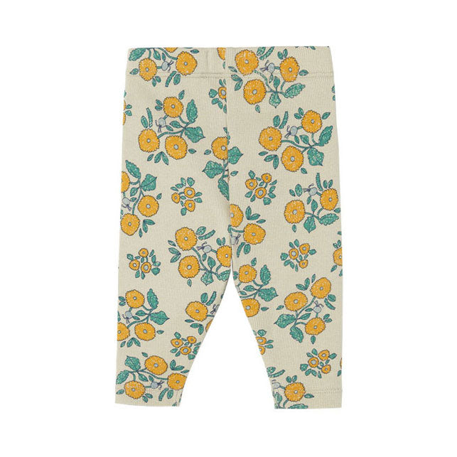 Tiny Cottons Dark Vanilla Flower Baby Pants