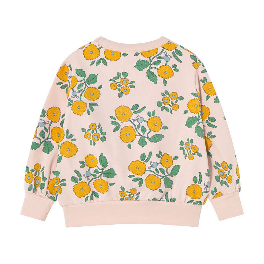 Tiny Cottons Pastel Pink Flower Sweatshirt