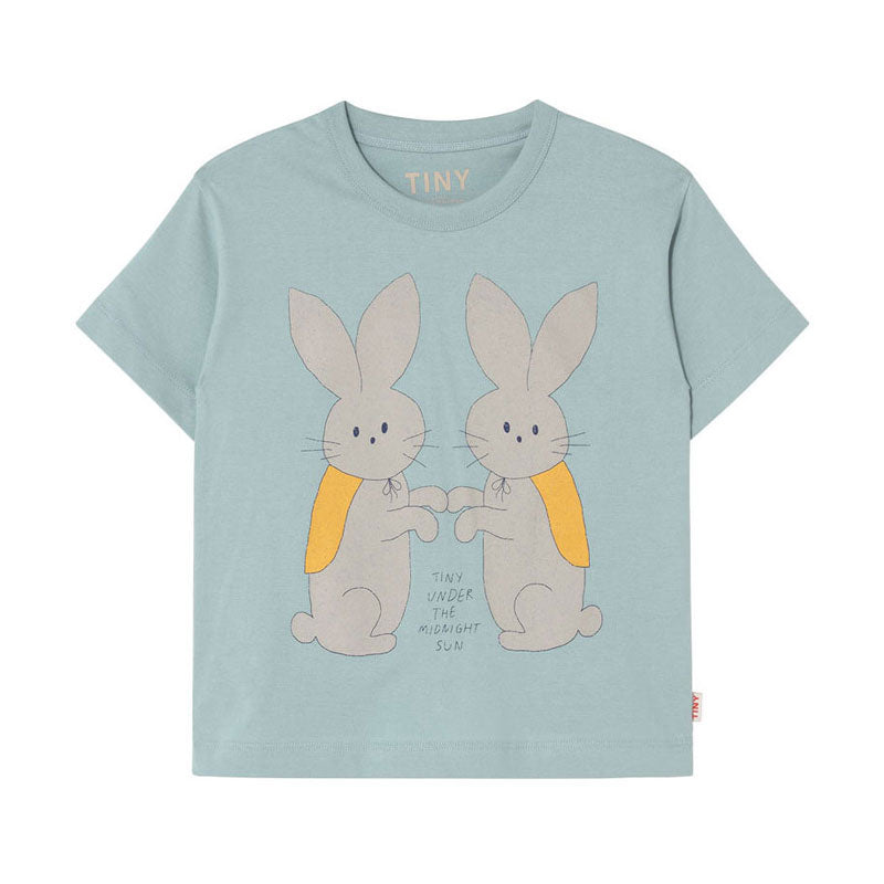 Tiny Cottons Warm Grey Bunny Graphic Tee