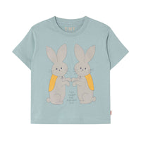 Tiny Cottons Warm Grey Bunny Graphic Tee
