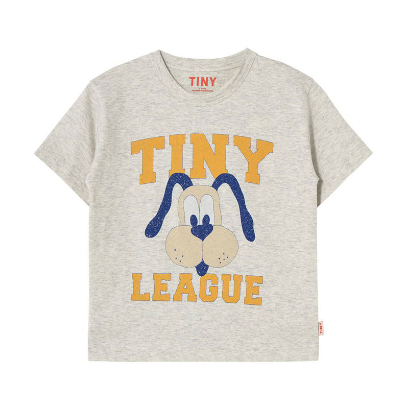 Tiny Cottons Light Grey Heather Tiny League Graphic Tee