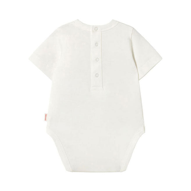 Tiny Cottons Off White Bunnies Graphic Bodysuit