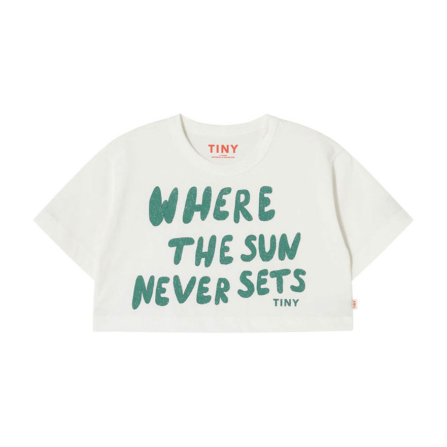 Tiny Cottons Off White The Sun Graphic Crop Tee