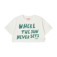 Tiny Cottons Off White The Sun Graphic Crop Tee
